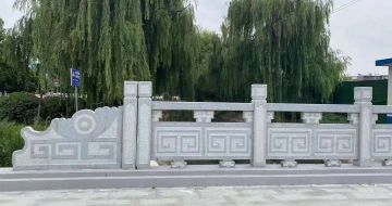邯郸 芝麻灰桥栏杆、河道栏杆安装效果