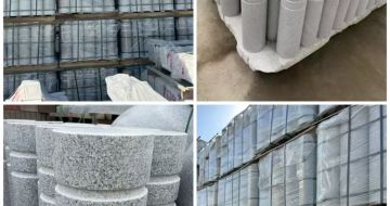 邯郸 芝麻白花岗岩挡车柱、隔离柱多少钱