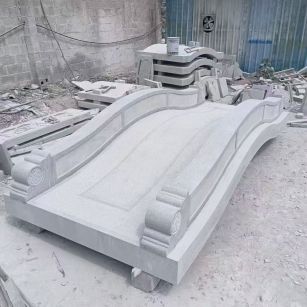 邯郸 芝麻灰花岗岩园林景观 小石桥