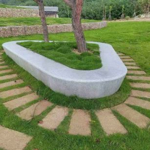 邯郸 芝麻白光面整石坐凳