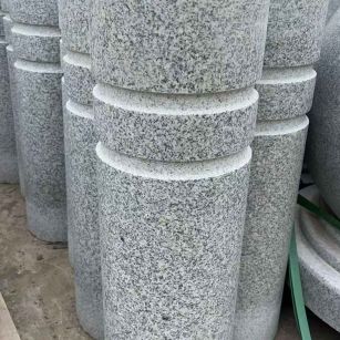 邯郸 芝麻白花岗岩挡车柱、隔离柱多少钱