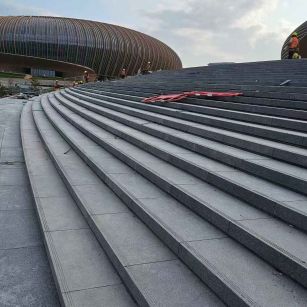 邯郸 弧形整石台阶铺装效果图