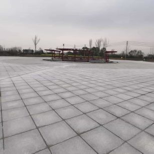 邯郸 芝麻白火烧面-公园广场地铺效果