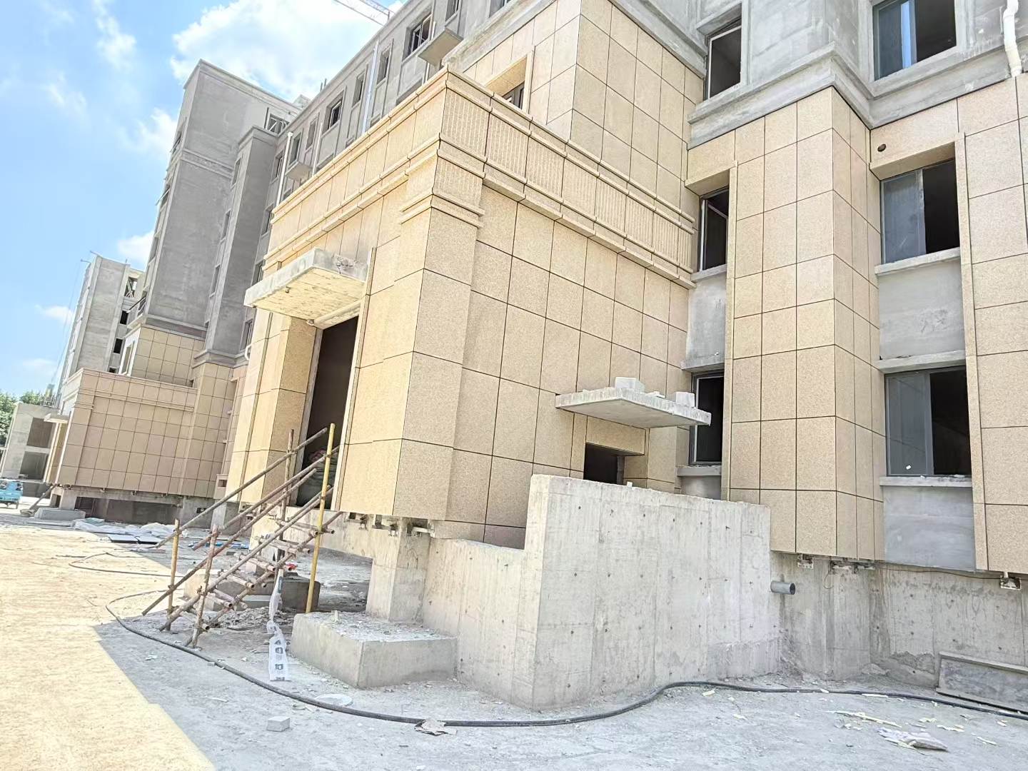 邯郸 黄金麻干挂，工地实拍