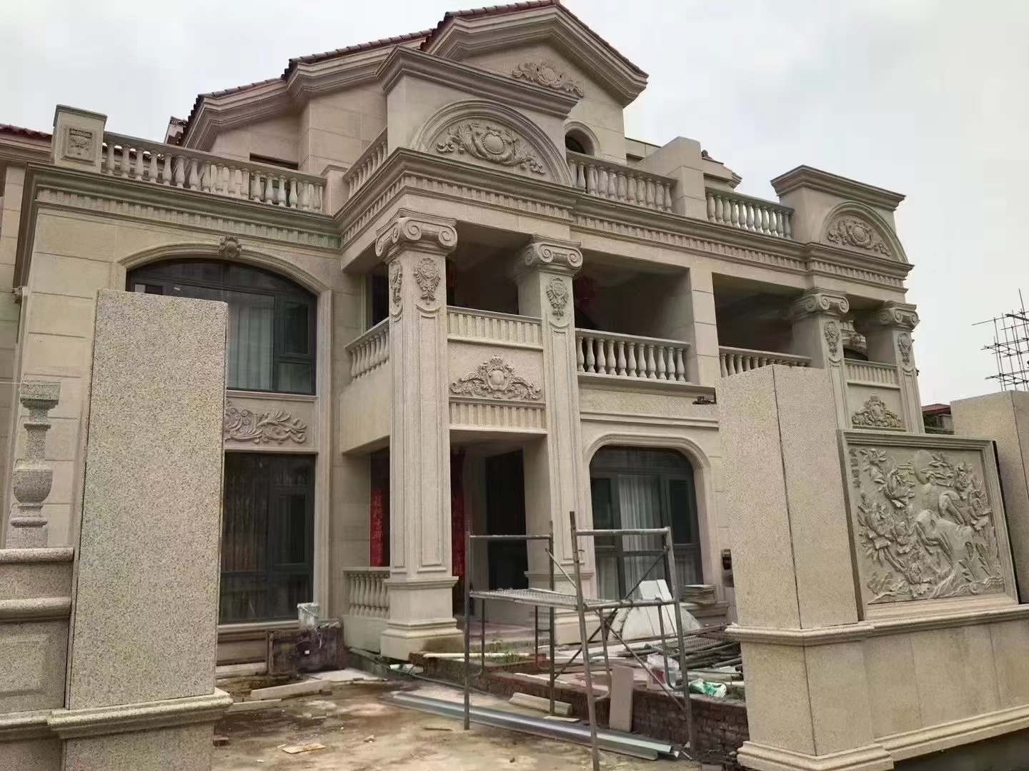 邯郸黄金麻别墅外墙安装效果