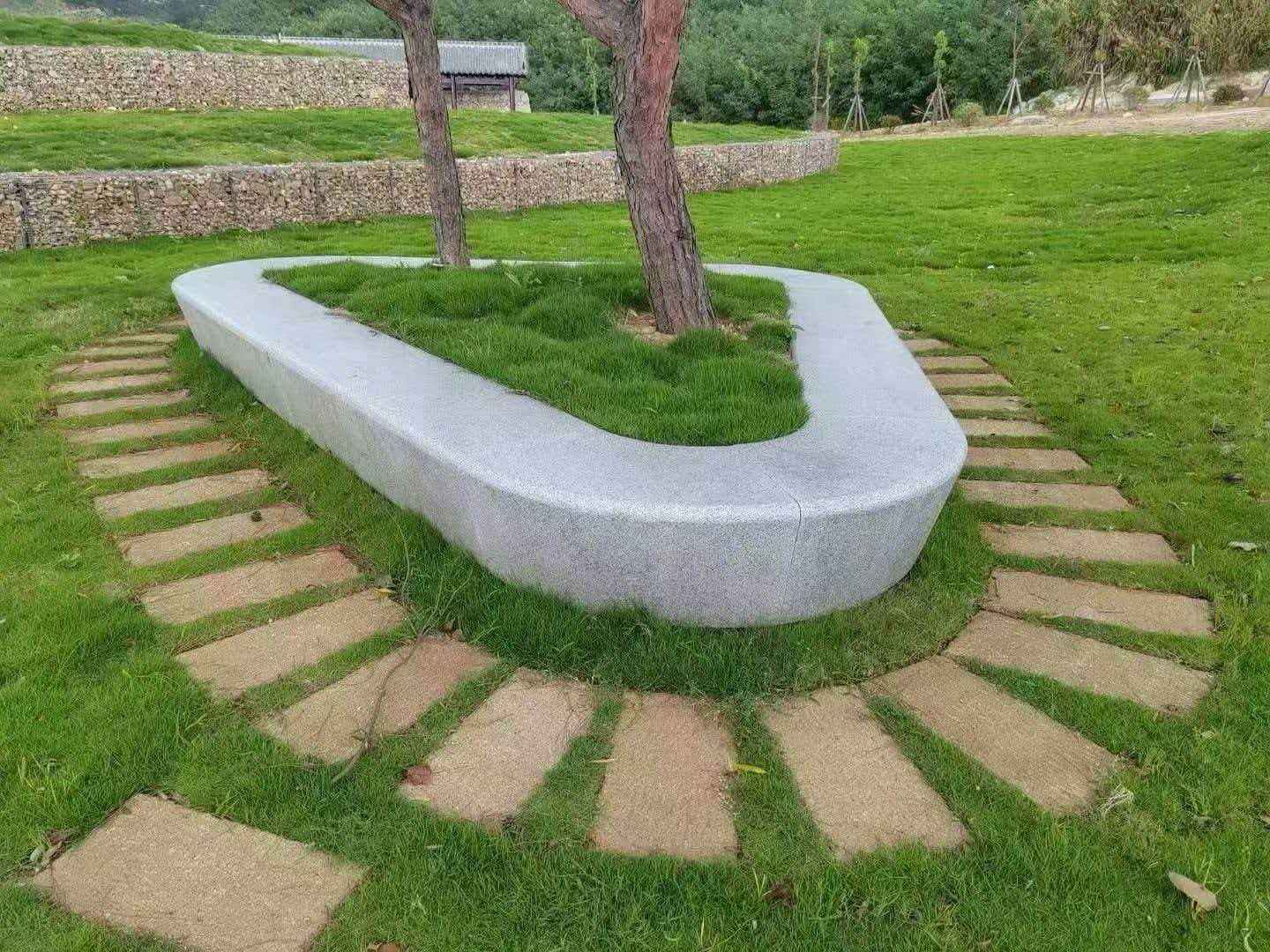 邯郸 芝麻白光面整石坐凳